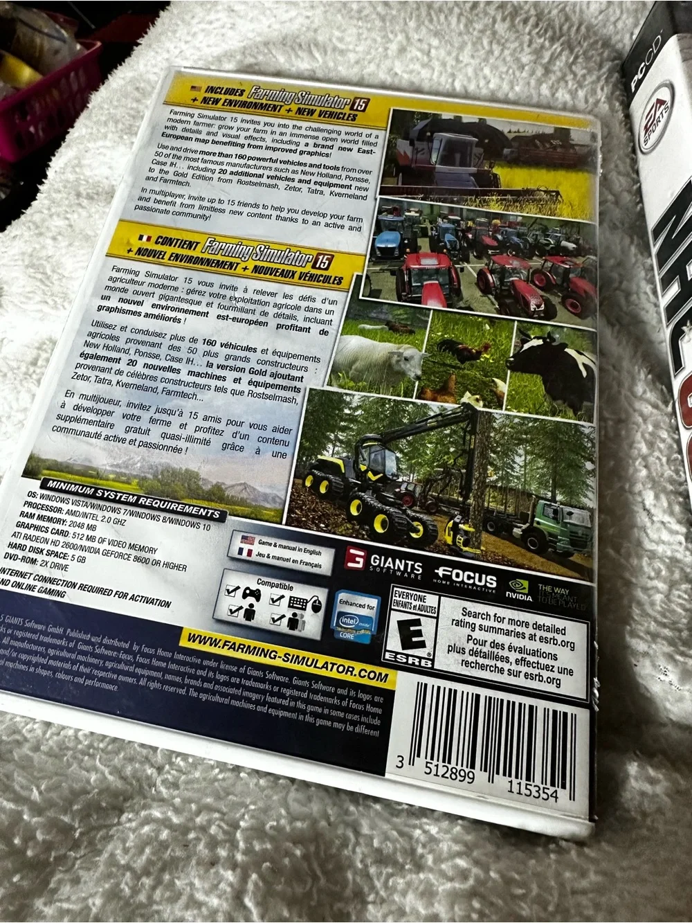 EA Sports NHL 06 & Farming Simulator 15 (PC) -used